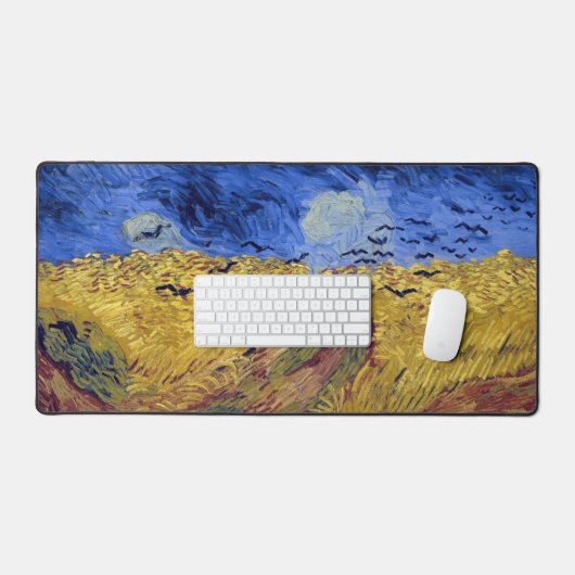 Feld mit Krähen | Van Gogh | Schreibtischunterlage (Tastatur & Maus)