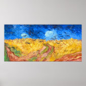 Feld mit Kronen (1890) Van Gogh Landschaft Poster (Vorne)