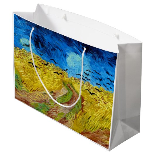 Feld mit Kronen, Van Gogh Große Geschenktüte (Rückseite Schrägansicht)