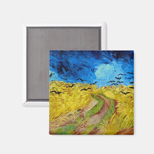 Feld mit Kronen, Van Gogh Magnet (Vorderseite/Rückseite)