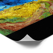 Feld mit Kronen, Van Gogh Poster (Ecke)