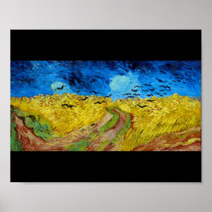 Feld mit Kronen, Van Gogh Poster