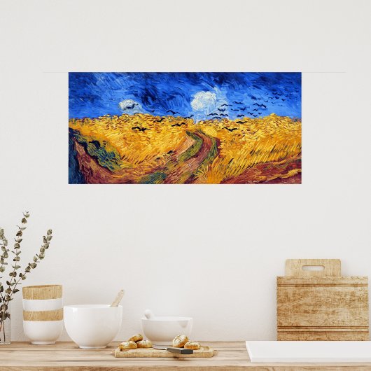 Feld mit Kronen, Van Gogh Poster (Küche)