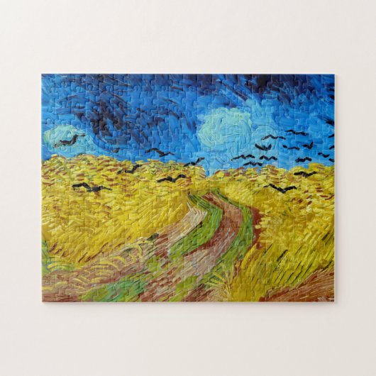 Feld mit Kronen, Van Gogh Puzzle (Horizontal)