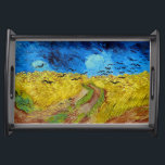 Feld mit Kronen, Van Gogh Serviertablett<br><div class="desc">Vincent Willem van Gogh (30. März 1853 - 29. Juli 1890) war ein niederländischer postimpressionistischer Maler, der zu den berühmtesten und einflussreichsten Persönlichkeiten in der Geschichte der Western-Kunst zählt. In etwas mehr als einem Jahrzehnt schuf er etwa 2100 Kunstwerke, darunter etwa 860 Ölgemälde, die größtenteils aus den Jahre seines Lebens....</div>