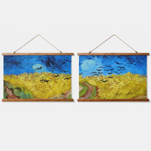 Feld mit Kronen, Van Gogh Wandteppich Mit Holzrahmen (Doppelt)