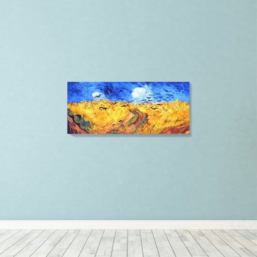 Feld mit Kronen, Vincent Van Gogh Leinwanddruck (Insitu (Holzboden))