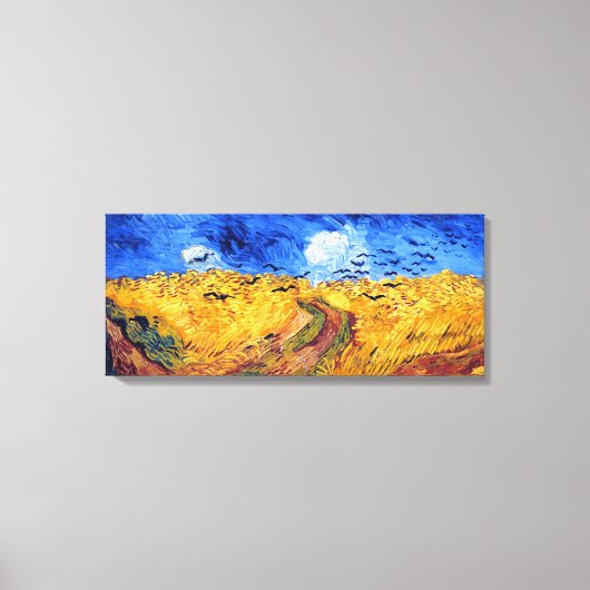 Feld mit Kronen, Vincent Van Gogh Leinwanddruck (Vorderseite)