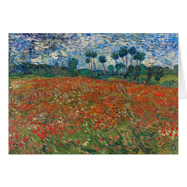 Feld mit Mohnblumen (Vorderseite (Horizontal))