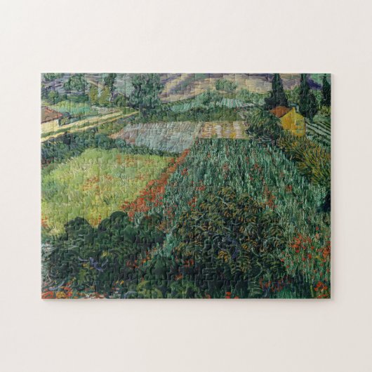 Feld mit Pflücken | Vincent van Gogh Puzzle (Horizontal)