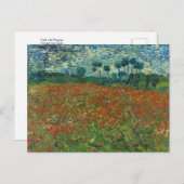 Feld mit Pflücken von Van Gogh Postcard Postkarte (Vorne/Hinten)