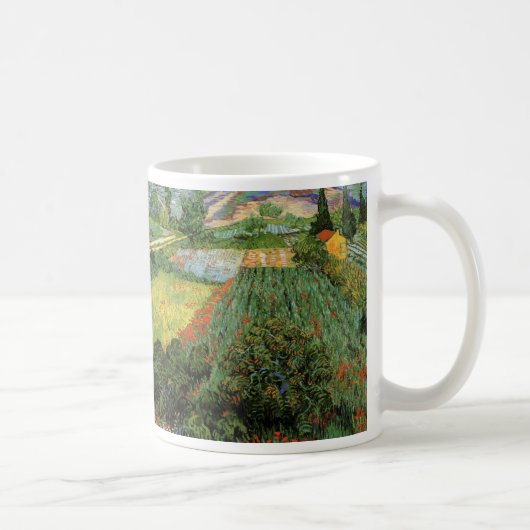 Feld mit Pflücken von Vincent van Gogh Kaffeetasse (Rechts)