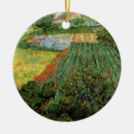 Feld mit Pflücken von Vincent van Gogh Keramikornament