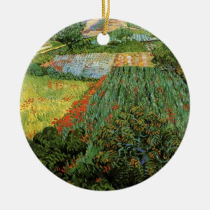 Feld mit Pflücken von Vincent van Gogh Keramikornament