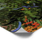 Feld mit Pflücken von Vincent van Gogh Poster (Ecke)