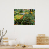 Feld mit Pflücken von Vincent van Gogh Poster (Küche)