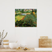 Feld mit Pflücken von Vincent van Gogh Poster (Küche)