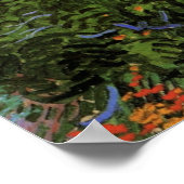 Feld mit Pflücken von Vincent van Gogh Poster (Ecke)