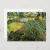 Feld mit Pflücken von Vincent van Gogh Postkarte (Vorne/Hinten)