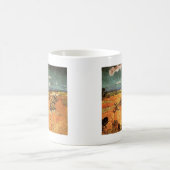 Feld mit Plowman und Mill Vincent van Gogh. Kaffeetasse (Mittel)