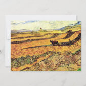 Feld mit Plowman und Mill von Vincent van Gogh (Vorderseite)