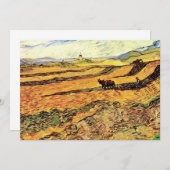 Feld mit Plowman und Mill von Vincent van Gogh (Vorne/Hinten)