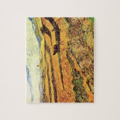 Feld mit Plowman und Mill von Vincent van Gogh Puzzle (Vertikal)