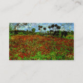 Feld mit Poppies (F636) Van Gogh Fine Art Visitenkarte (Rückseite)