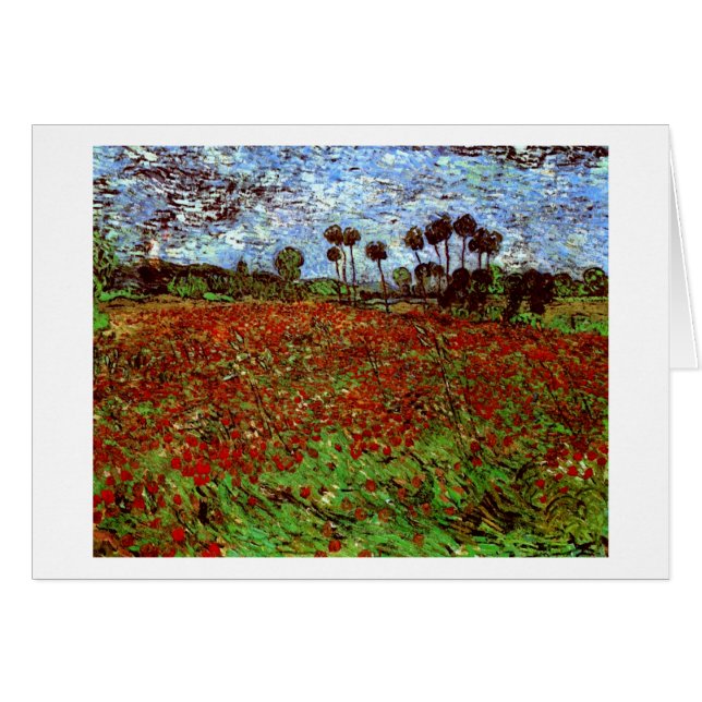 Feld mit Poppies Van Gogh Fine Art (Vorderseite (Horizontal))