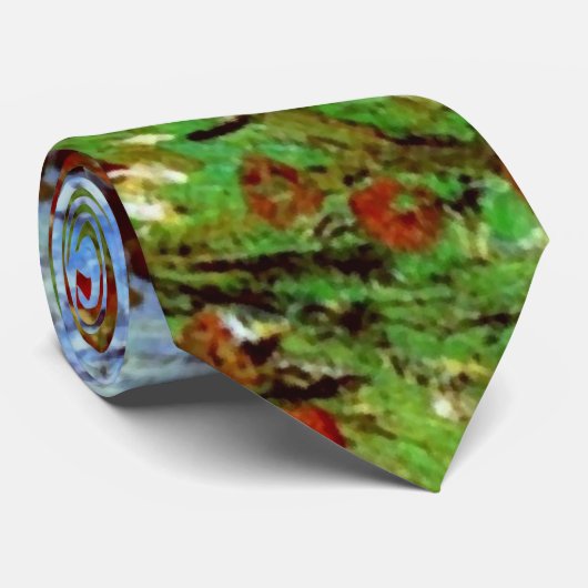 Feld mit Poppies Van Gogh Fine Art Krawatte (Gerollt)