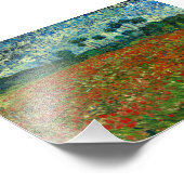 Feld mit Poppies von Van Gogh Fine Art Fotodruck (Ecke)