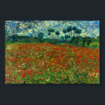 Feld mit Poppies von Van Gogh Fine Art Poster<br><div class="desc">Feld mit Poppies,  Ölgemälde des niederländischen Post-Impressionisten Vincent Van Gogh aus dem Jahr 1890: Auvers-sur-Oise,  Paris,  Frankreich. Kunstposter drucken.</div>