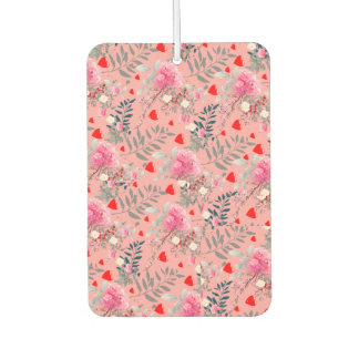 Feld mit rosa Blumen Autolufterfrischer