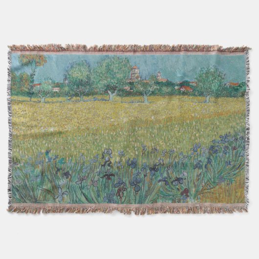 Feld mit Schwertlilien bei Arles Vincent Van Gogh Decke (Vorderseite)