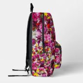 Feld mit Tulpen Bedruckter Rucksack (Links)