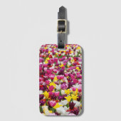 Feld mit Tulpen Gepäckanhänger (Vorderseite Vertikal)