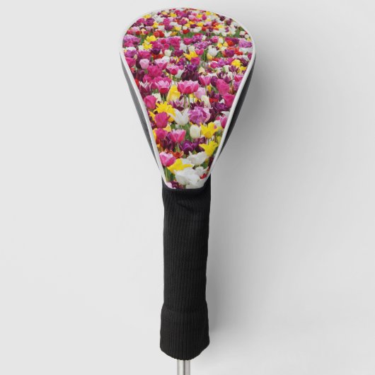 Feld mit Tulpen Golf Headcover (Vorderseite)