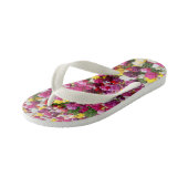 Feld mit Tulpen Kinderbadesandalen (Schrägansicht)