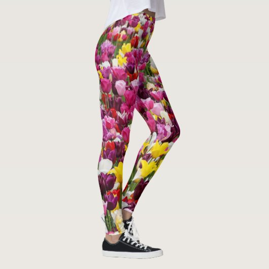 Feld mit Tulpen Leggings (Rechts)
