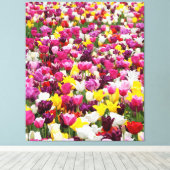 Feld mit Tulpen Leinwanddruck (Insitu (Holzboden))