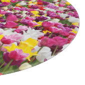 Feld mit Tulpen Schneidebrett (Ecke)