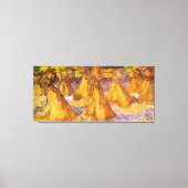 Feld mit Weißstapeln von Van Gogh. Leinwanddruck (Vorderseite)