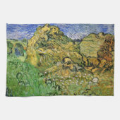 Feld mit Weißstapeln von Vincent van Gogh Geschirrtuch (Horizontal)