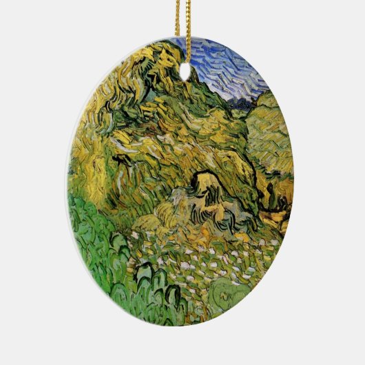 Feld mit Weißstapeln von Vincent van Gogh Keramikornament (Rechts)