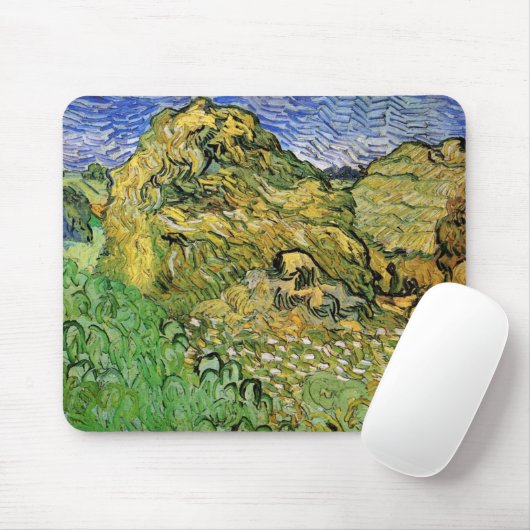 Feld mit Weißstapeln von Vincent van Gogh Mousepad (Mit Mouse)