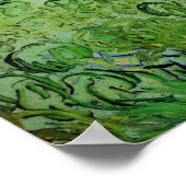 Feld mit Weißstapeln von Vincent van Gogh Poster (Ecke)