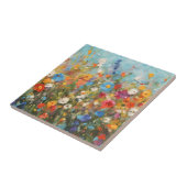 Feld mit Wildblumen Fliese (Seite)