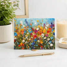 Feld mit Wildblumen