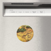 Feld mit zwei Kaninchen von Vincent van Gogh Magnet (In Situ (Geschirrspüler))