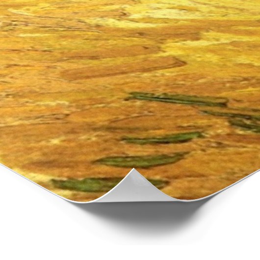 Feld mit zwei Kaninchen von Vincent van Gogh Poster (Ecke)